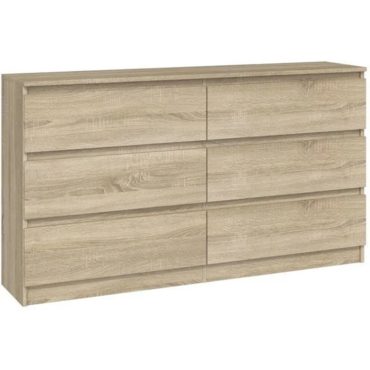 ibonto KOMMODE SONOMA-EICHE 40x138x75cm (H 75 x T 40 x B 138 cm)