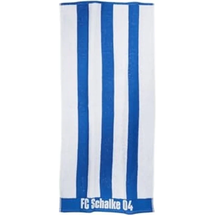 FC Schalke 04 Handtuch Set Handtuch/Duschtuch in blau weiß 100% Baumwolle – Bild 4