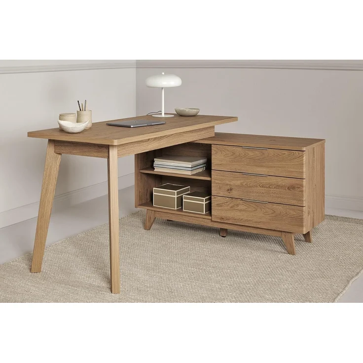 Jahnke Eckschreibtisch Libre D 240 E Montana Eiche – Bild 2