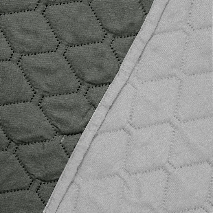 DecoKing Tagesdecke 170x270 cm Graphit anthrazit grau Silber Bettüberwurf zweiseitig pflegeleicht Axel – Bild 7