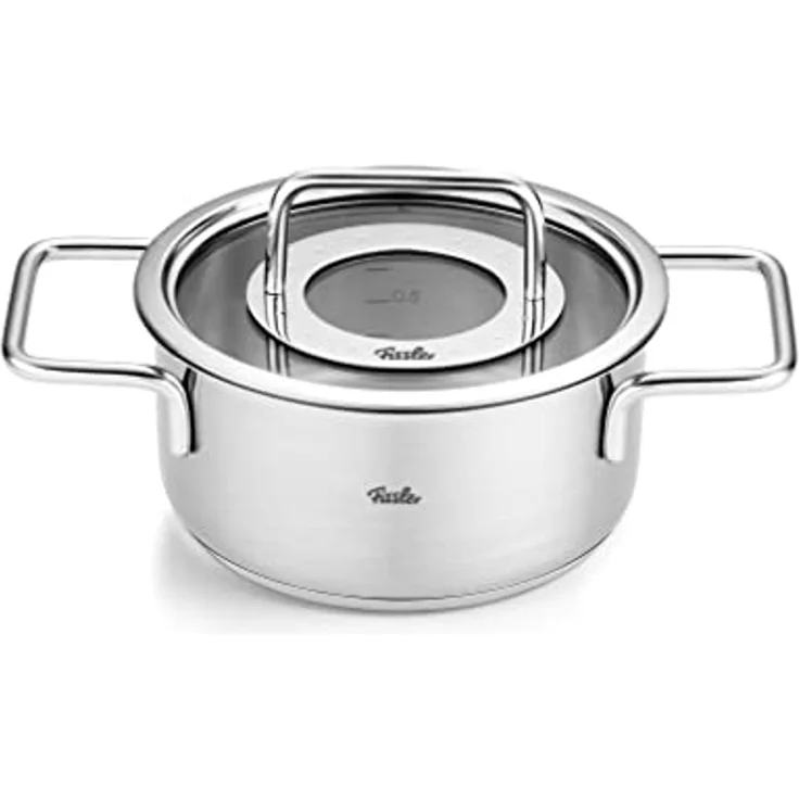 Fissler Topf-Set Fissler Pure Collection, Edelstahl 18/10 (Set, 4-tlg, Kochtopf 16/20/24 + Bratentopf 20cm), Made in Germany – Bild 3