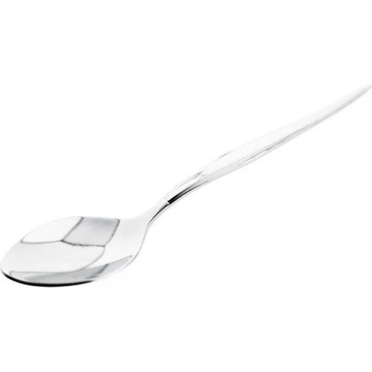 Almina 6 Tlg. Teelöffel-Set mit Design 18/10 aus Chrom-Edelstahl Silber