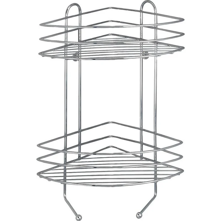 Wenko Eckduschkorb Exclusiv Stahl, chrom, 2 Ablagen – Bild 2