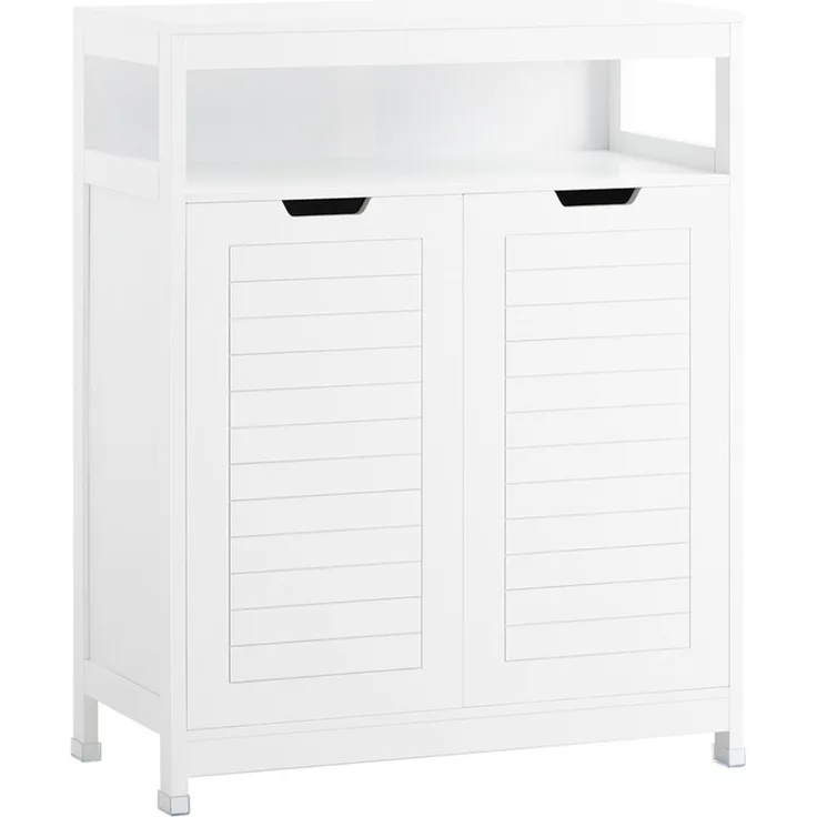 SoBuy BZR121-W Badunterschrank, MDF, Lackiert, Weiß, 70 x 90 x 35 cm