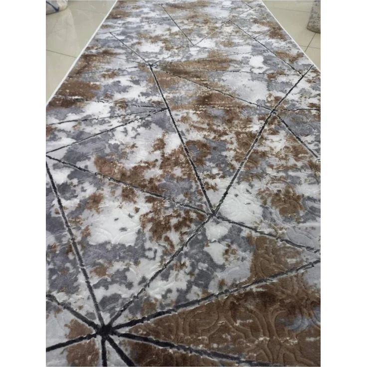 Gel-Läufer mit rutschfester Rückseite 150 x 350 cm Baumwolle Braun 88781876 [en. casa] – Bild 2