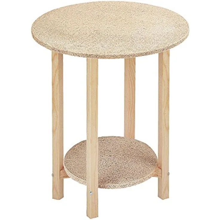 Mueblear 21000 gazte Tisch rund Holz ohne Nagellack, Holz, Sans Vernis, 45x55cm