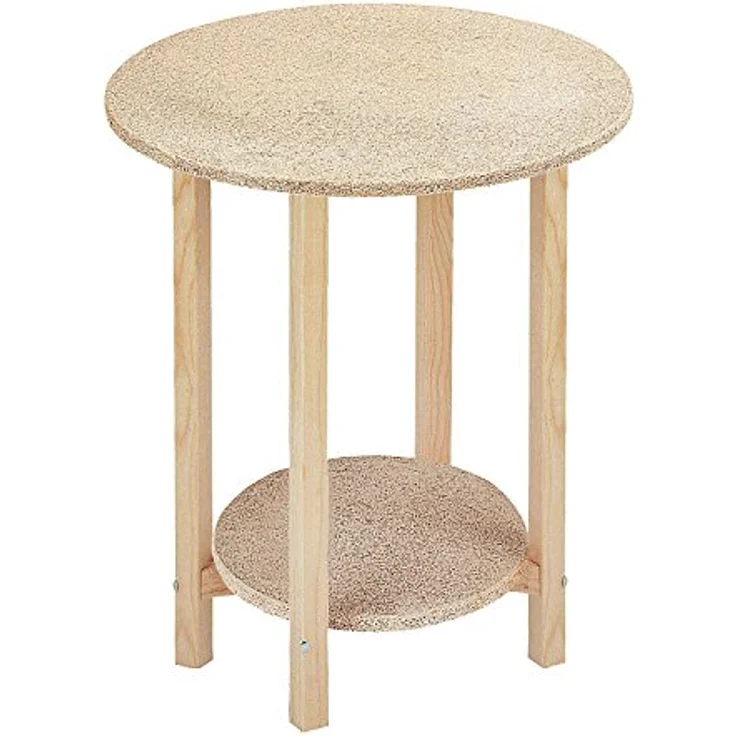Mueblear 21000 gazte Tisch rund Holz ohne Nagellack, Holz, Sans Vernis, 45x55cm – Bild 1