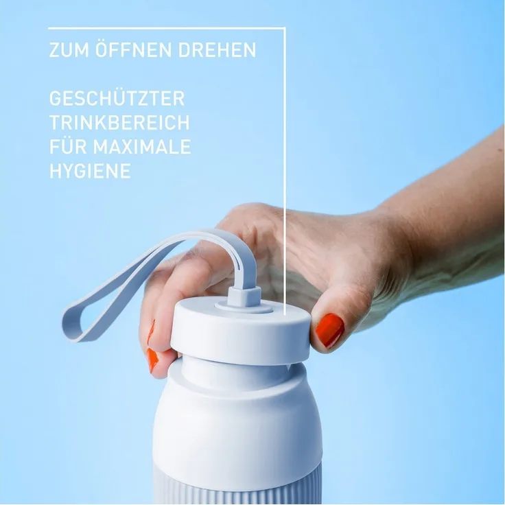 Emsa Isolierflasche beYou Twist, mit integriertem Sieb und Trageband, 100% dicht, spülmaschinengeeignet