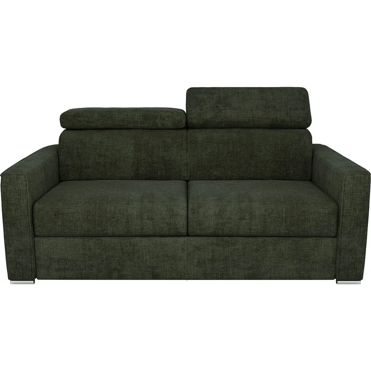 Vente-unique - VIZIR - Schlafsofa - Plastik - Kunststoff (PVC), Metall - Tannengrün - 214 x 223 x 110 cm – Bild 4