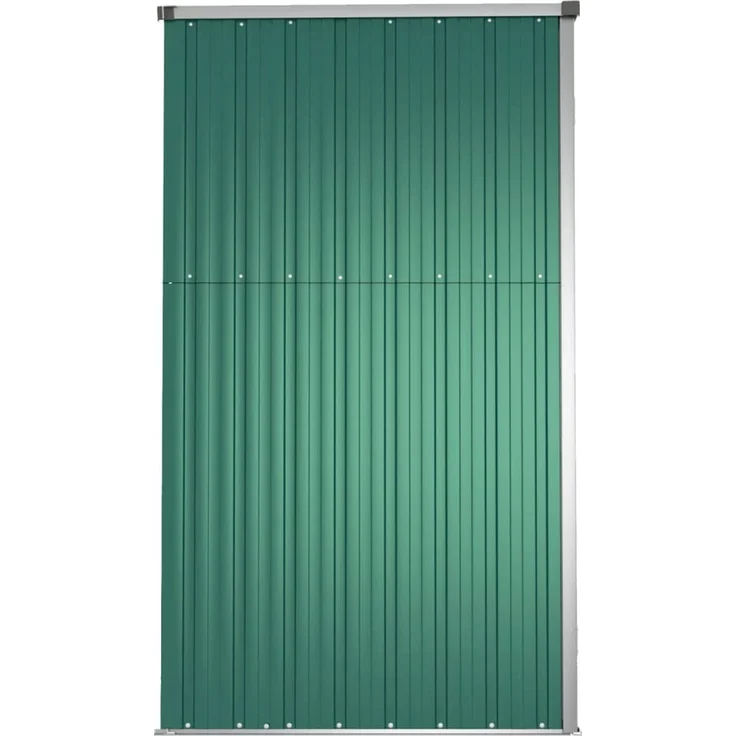 vidaXL Gerätehaus Grün 225x89x161 cm Verzinkter Stahl 316213 – Bild 5