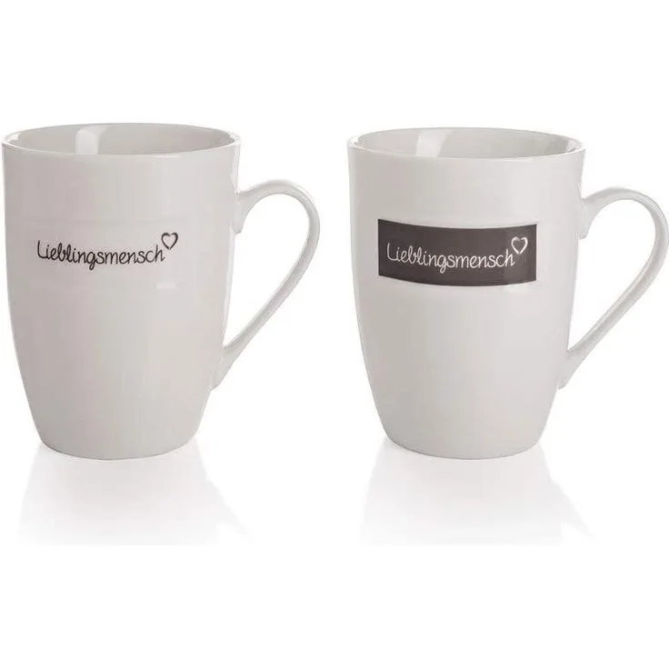 Out of the blue 'Lieblingsmensch' Tasse, Keramik Beige, ca. 10 cm