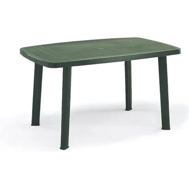 Faro Tisch, 140x90 cm grün Vollkunststoff Gartentisch Terassentisch