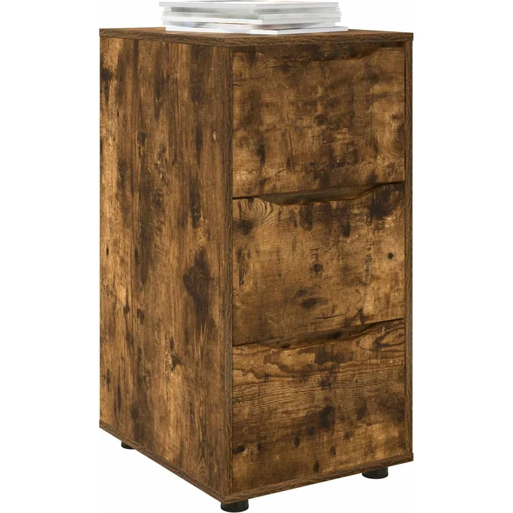 vidaXL Aufbewahrungsschrank 40 x 48 x 81 cm Holzwerkstoff Räuchereiche 888872 – Bild 3