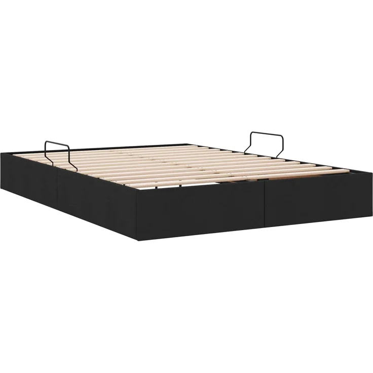 vidaXL Ottoman Bettgestell mit Speicher Schwarz 140 x 200 cm Stoff 3442828 – Bild 9