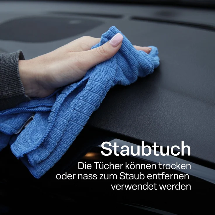 Premium Mikrofasertuch 300g/m² - Microsensation - 65x45cm ( Hellgrau / 2er Pack ) Reinigungstücher Geschirrtücher - super saugfähige Küchentücher – Bild 7