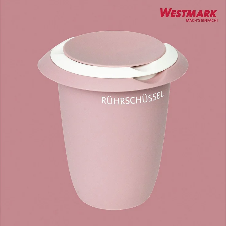 WESTMARK Quirltopf mit zweigeteiltem Deckel 1l rosa/weiß – Bild 10