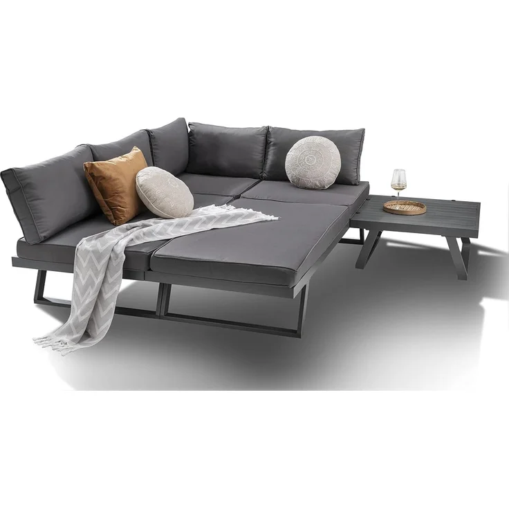 Destiny MANHATTAN Eckgruppe dunkelgrau, Polster dunkelgrau – Bild 5