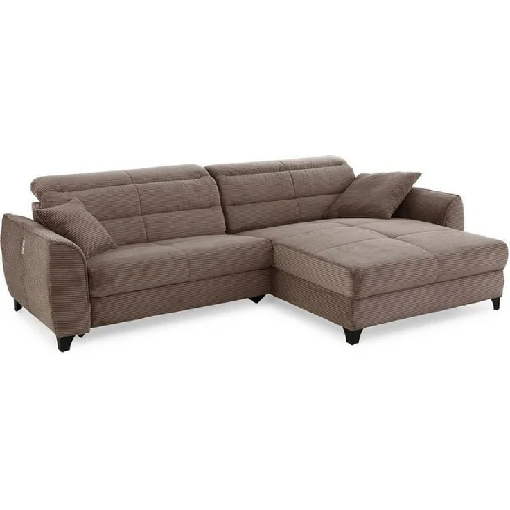 Jockenhöfer Gruppe Ecksofa Double One L-Form, mit 2x 120cm breiten, elektromotorischen Relaxfunktionen – Bild 4