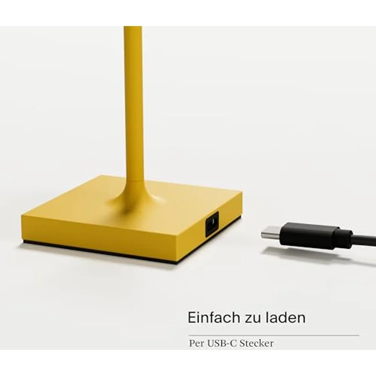 SIGOR Nuindie pocket, Akku-Tischleuchte LED 21cm in sonnengelb, dimmbar, Flex-Mood 2200K/2700K, IP54, USB-C, 1,4W – Bild 5