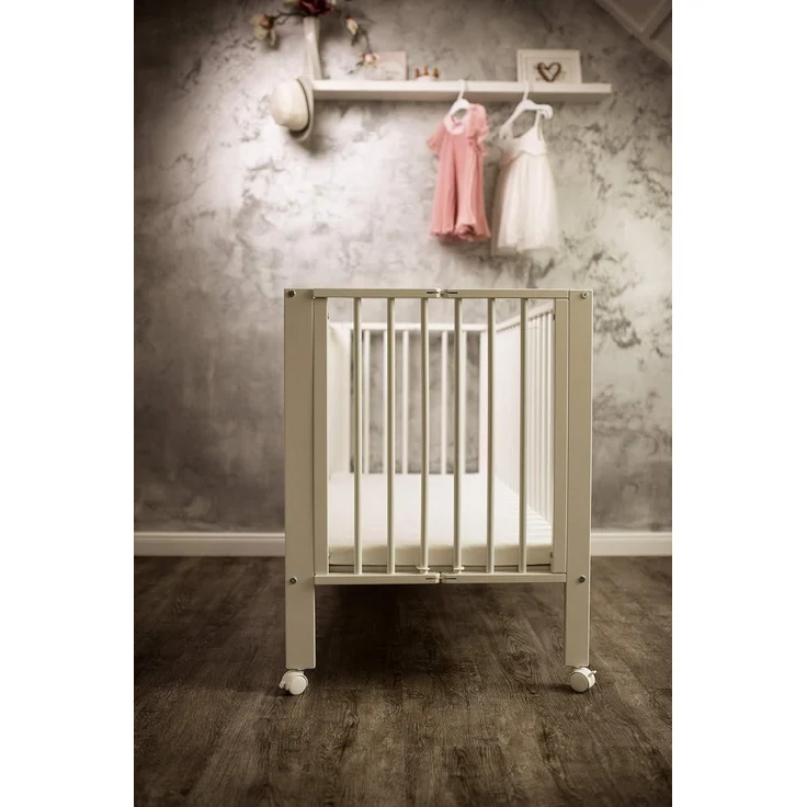 Tissi Gitterbett faltbar weiss inkl. Matratze 60x120 cm – Bild 7