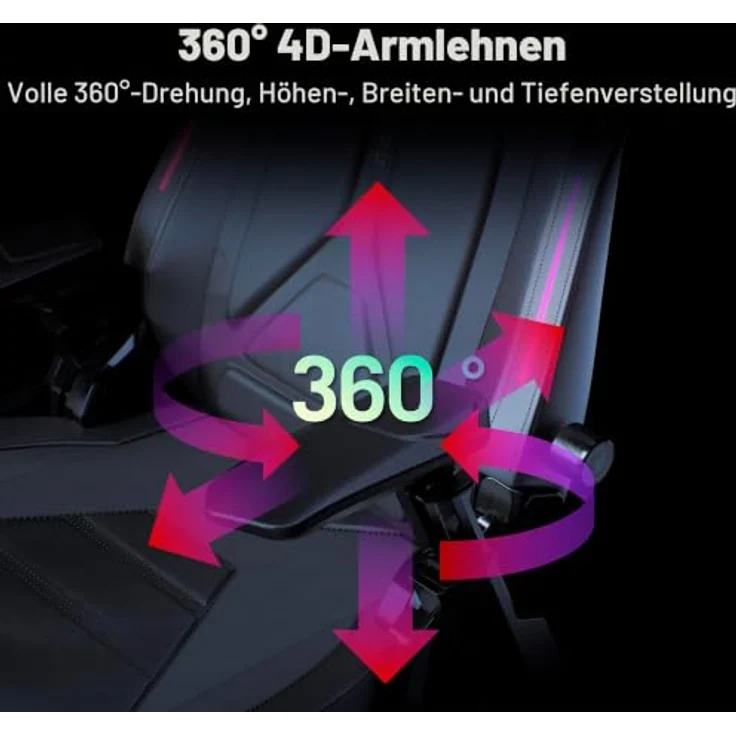 ASUS ROG Courser SL302 Gaming-Stuhl schwarz – Bild 4