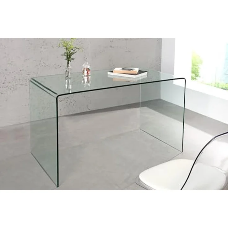 riess-ambiente Schreibtisch FANTOME 120cm transparent, Arbeitszimmer · Glas · Modern Design · Home Office – Bild 4