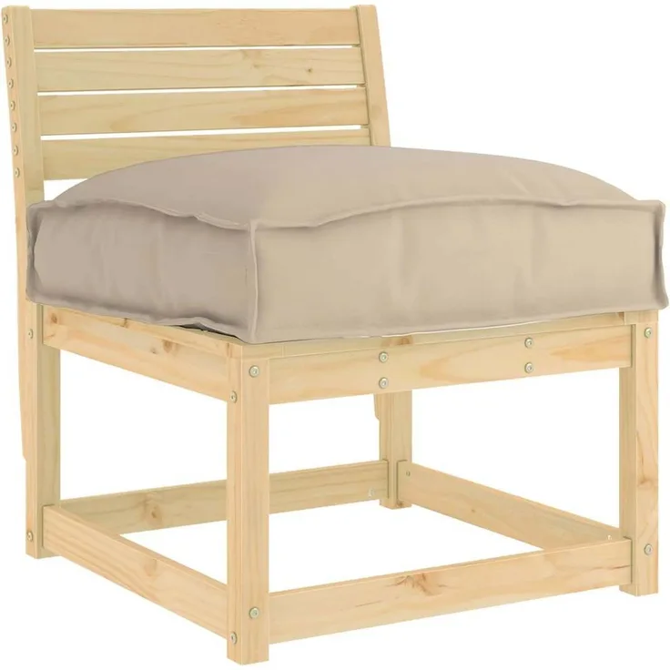 vidaXL Kissen Taupe 60 x 40 x 8 cm Oxford-Stoff 42001613