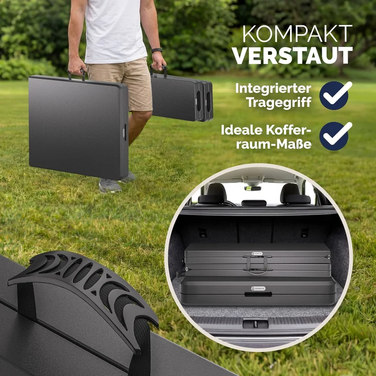 CASARIA® Bierzeltgarnitur Kunststoff 180cm 3-teilig Set – Bild 5