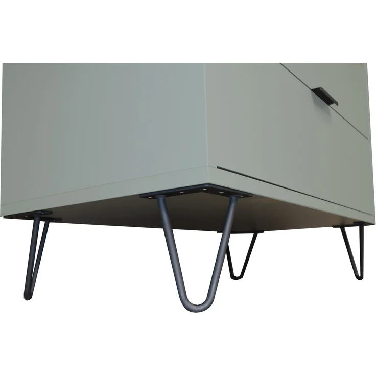 Schubkastenkommode >Bonnie< in pine green matt lack - 119x101x45cm (BxHxT) – Bild 5