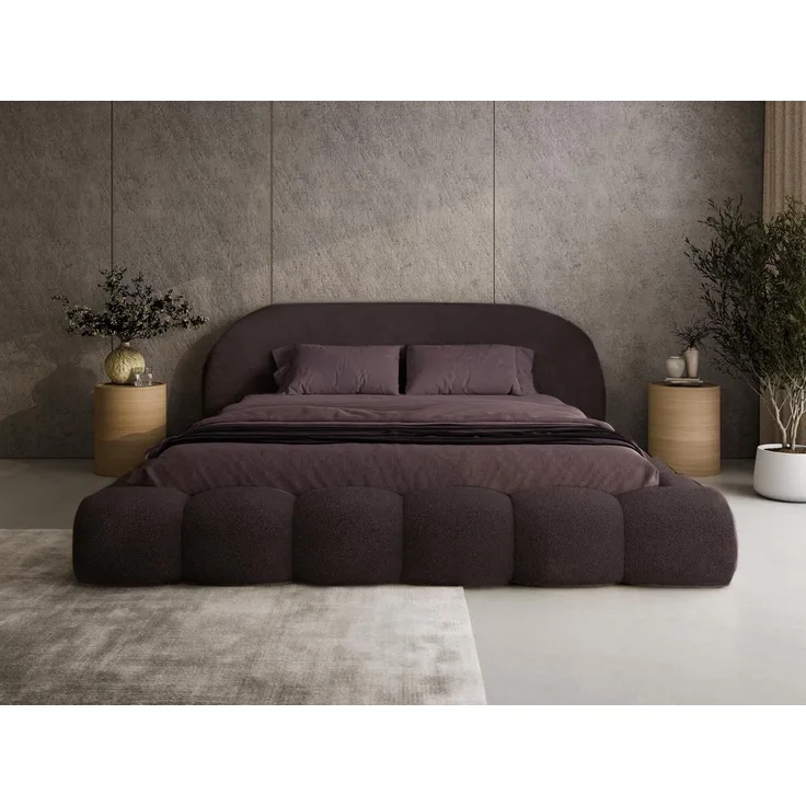 Compleo Polsterbett OMBIS, Wolkenbett mit Bettkasten und Lattenrost, Designer-Bett, MADE IN EU