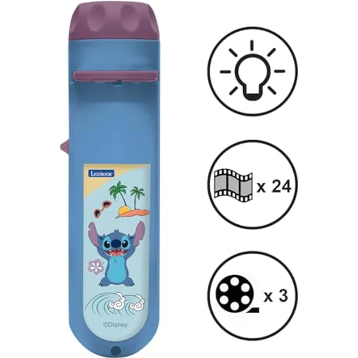 Stitch Disney Stories Projektor und Taschenlampe, ideal für Gute-Nacht-Geschichten, mit Bildern aus dem Stitch-Universum – Bild 4