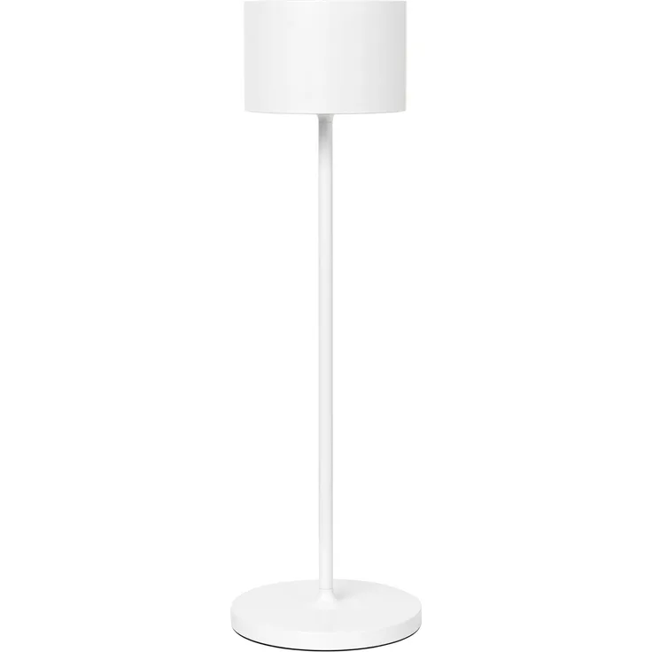 Blomus Mobile LED-Leuchte FAROL White, LED-Lampe, Stehleuchte, Tischleuchte, Aluminium, Weiß, 66124