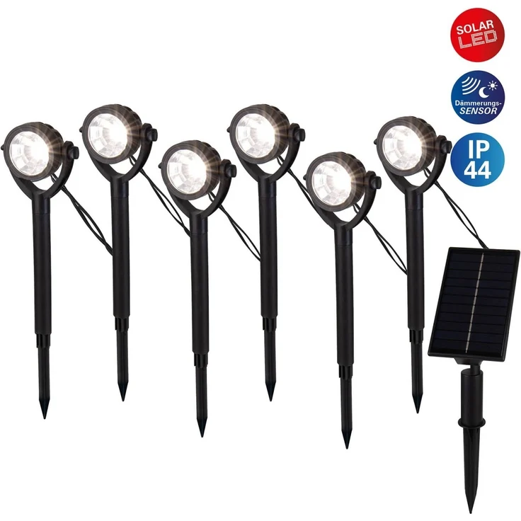 Wegeleuchte Solar Gartenstrahler Außen Erdspieß Solarleuchte Garten LED 5312522 – Bild 6