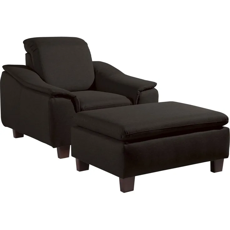 Sessel Katti 100x82x87 Relaxsessel Bezug Flachgewebe nussbaum/schoko