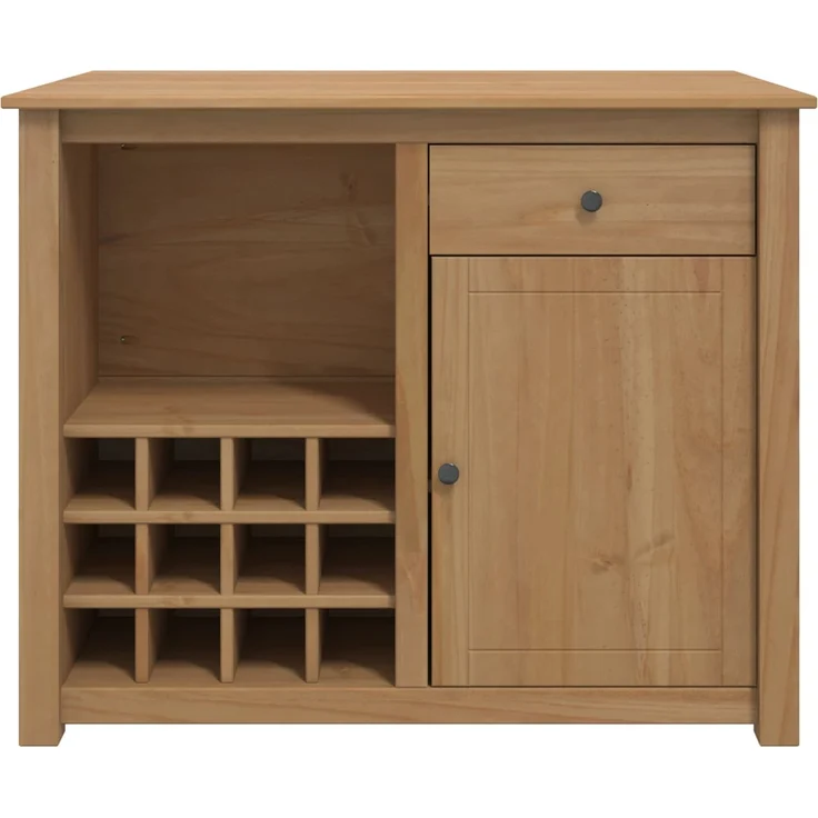 vidaXL Küchentrolley mit Tür PANAMA 2 pcs Honigwachs 112 x 77 x 90 cm 3425392 – Bild 5