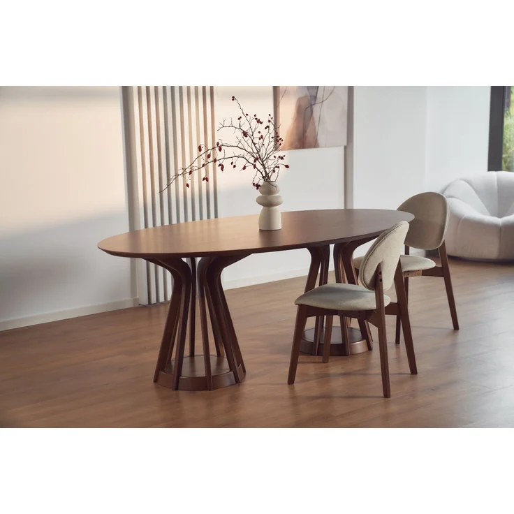 Selsey ‘Stenne’ Esstisch Nussbaum-Optik 200 x 110 cm – Bild 3