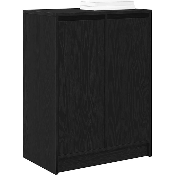vidaXL Schuhschrank Schwarz Eichen-Optik 57x34x76 cm Holzwerkstoff 861869 – Bild 4