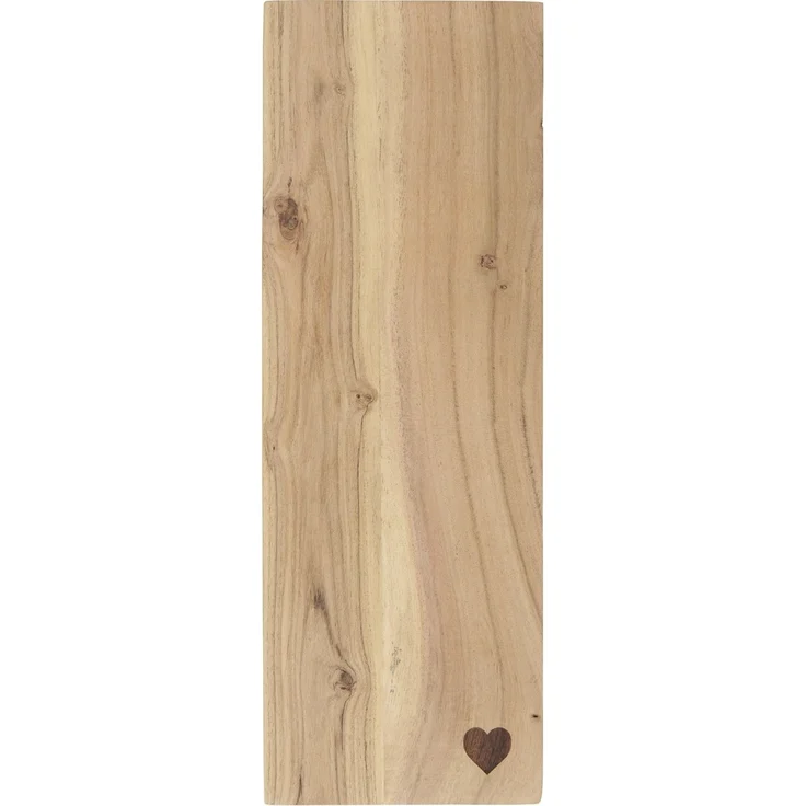 Frühstücksbrettchen Servierbrett Brettchen Holz Herz 16x46cm Ib Laursen 17046-00