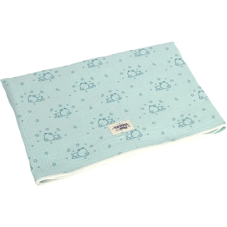 Sterntaler Baby Unisex Kuscheldecke Baby Babydecke Musselin Kleiner Bär - Decke Baby, Kinderdecke, Babydecke - helltürkis