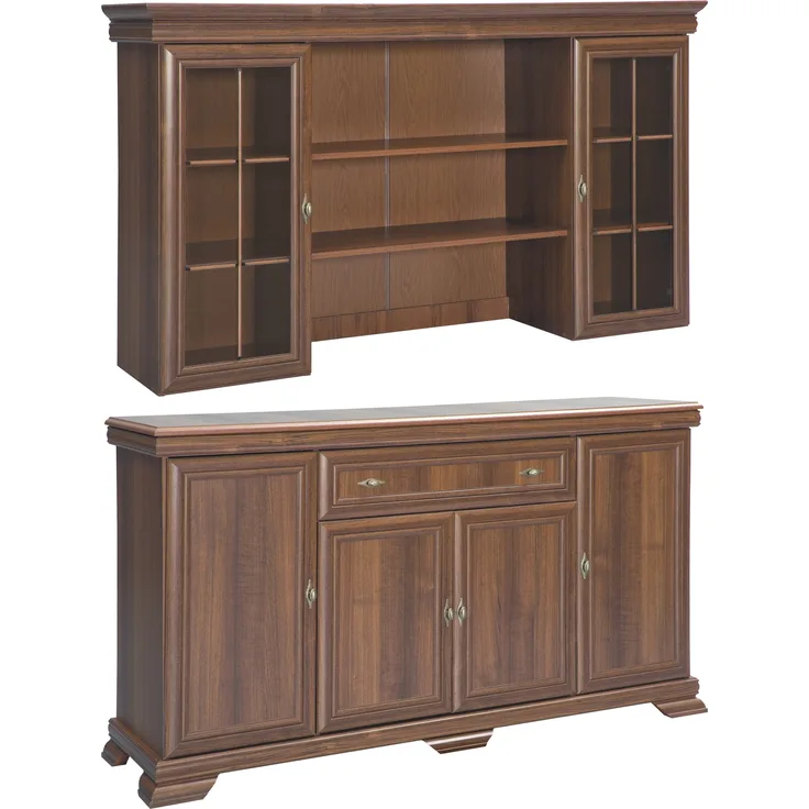 Buffetschrank Set 2-tlg ""Kora"" 168cm 4-türig samoa King rustikal