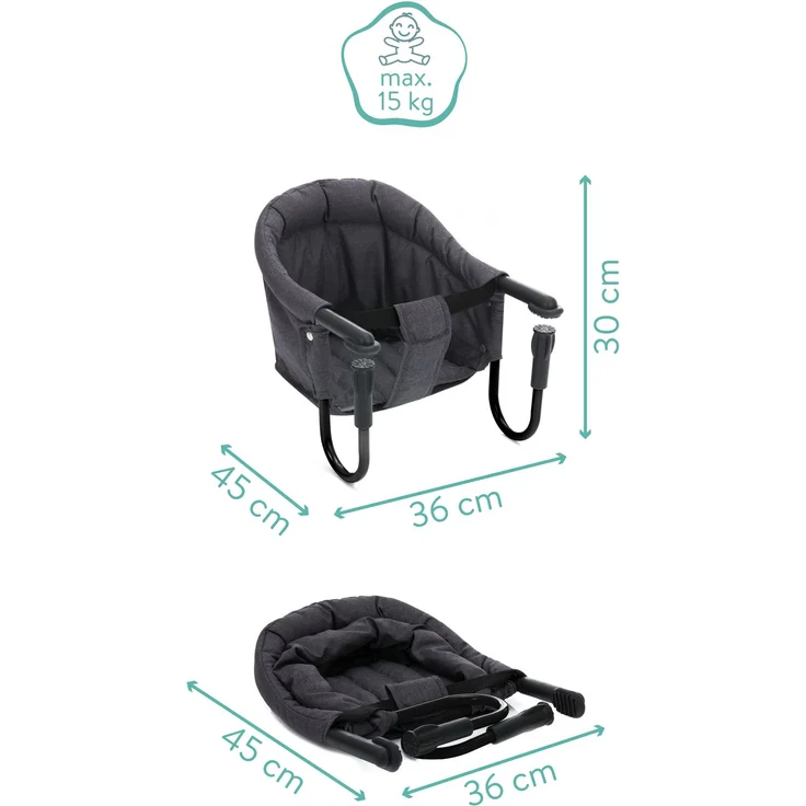 Fillikid 'Flexi' Tischsitz grau melange, (HxTxB) 30 x 45 x 36 cm – Bild 3