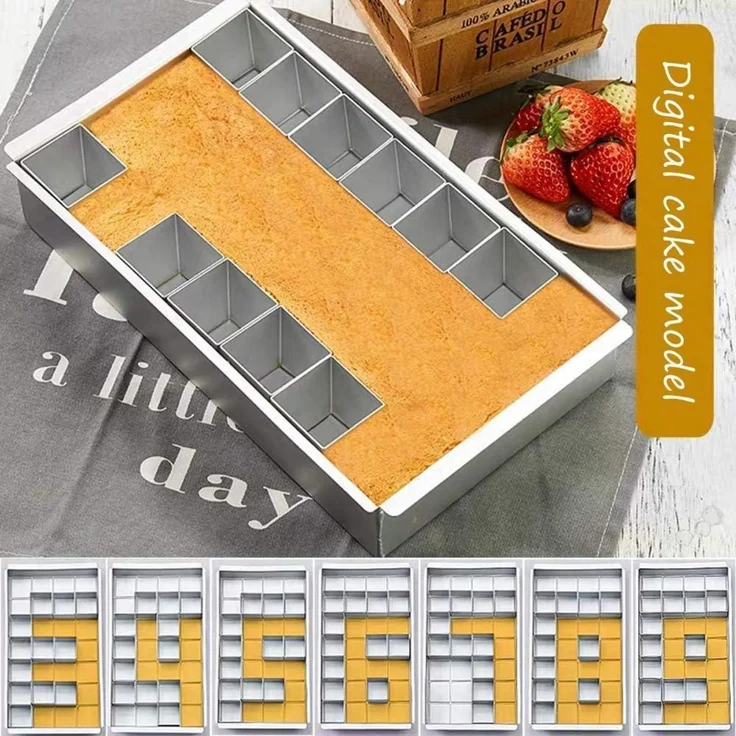 Backform Zahlen Buchstaben Kuchenform Set DIY Hochzeit Geburtstag – Bild 5