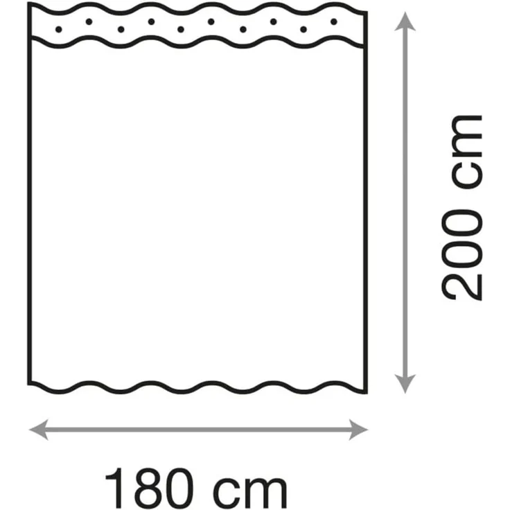 Sanilo Duschvorhang Granit 180 x 200 cm, 100% wasserdicht, Anti-Schimmel-Effekt, hochwertige Qualität – Bild 5