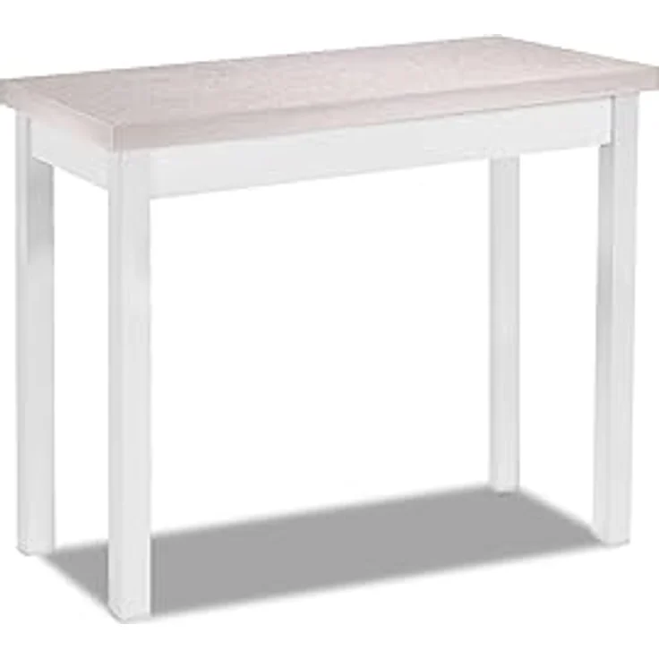 ASTIMESA Küchentisch im Buchstil ohne Schublade und Platte aus laminiertem Holz, Grau, 80 x 40 cm a 80 x 80 cm – Bild 1