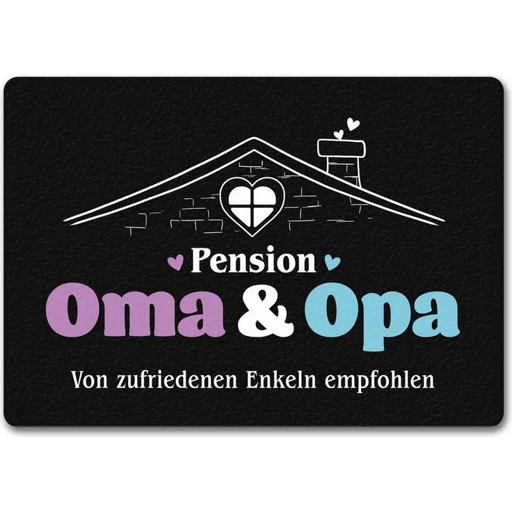 speecheese Fußmatte Pension Oma & Opa Fußmatte in 35x50 cm ohne Rand mit Spruch Von – Bild 5