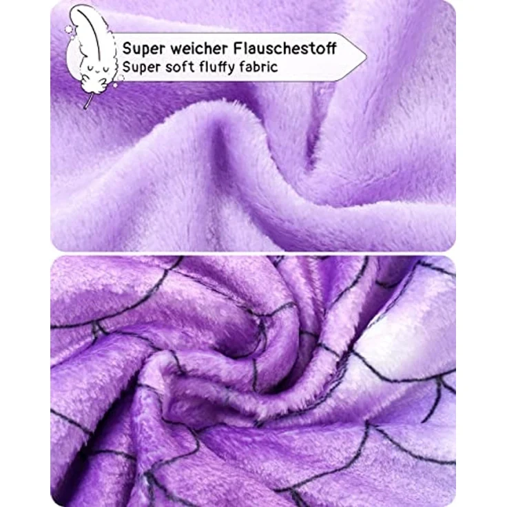 Corimori Deckenschlafsack Meerjungfrau flauschige Kuschel-Decke, Schlafsack (Packung), Einheitsgröße, Mermaid, Meerjungfrauenflosse für Erwachsene, Damen – Bild 5