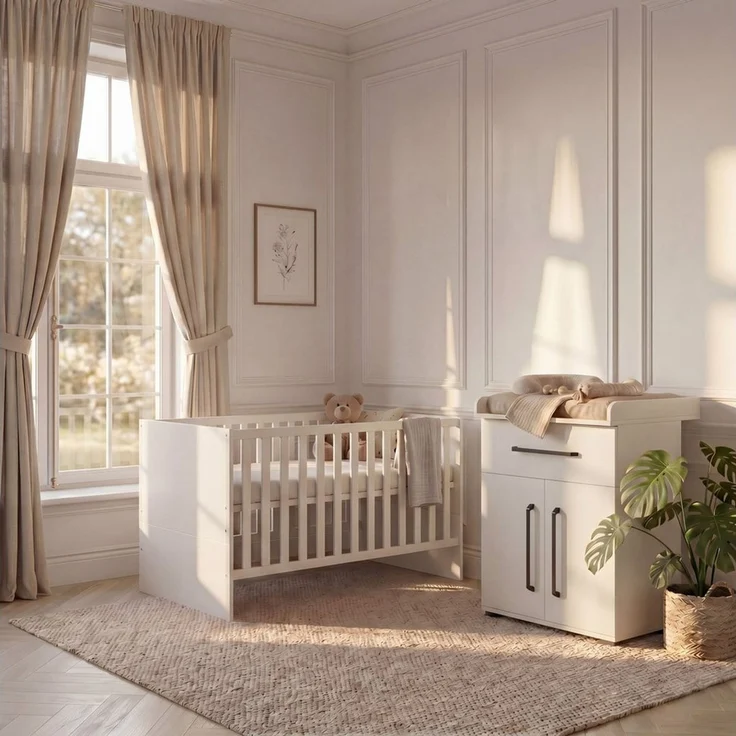 arthur berndt Babybett Premium Essentials, Made in Germany, Massivholz, inkl. Lattenrost – Bild 3