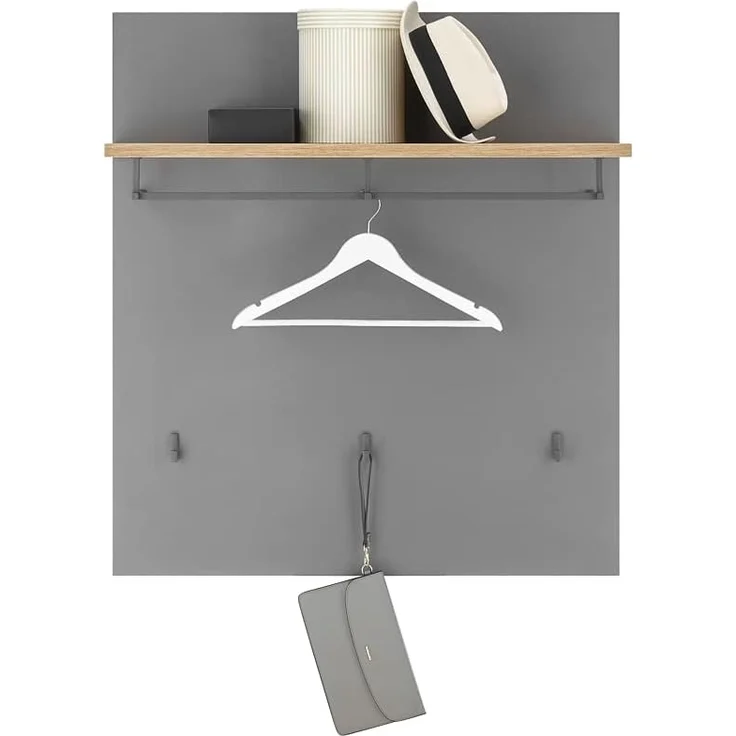 moebel-dich-auf Garderoben-Set MAILAND, (Komplett-Set, Garderobenschrank + Paneel + Bank + Spiegel + Schuhkommode), erhältlich in 2 Farbkombinationen – Bild 5