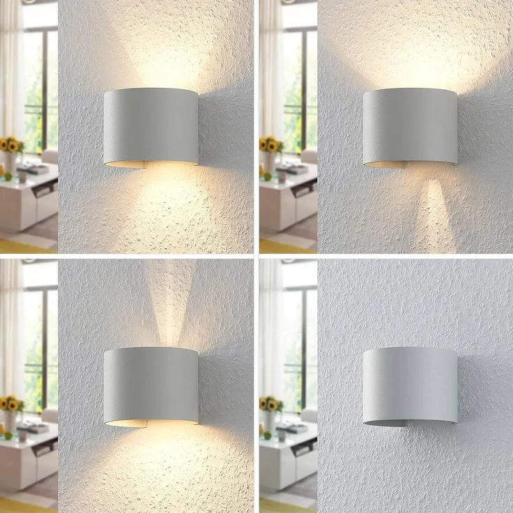 Arcchio Wandleuchte Zuzana, Metall, Weiß IP20, 1 x 8 W LED – Bild 5