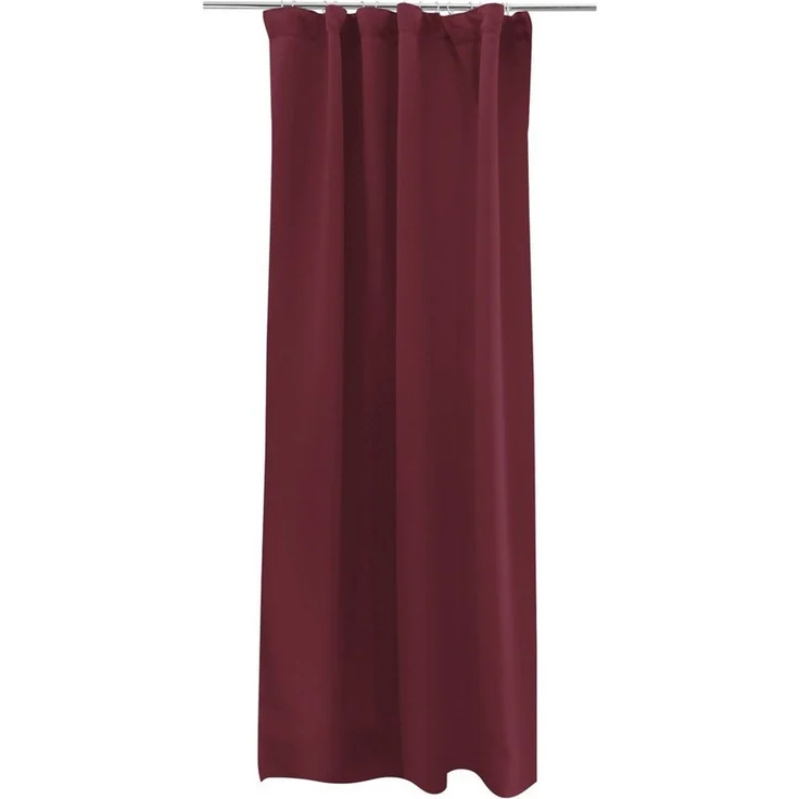 Victoria M. Verdunkelungsvorhang AURORA Vorhang mit Kräuselband, 140 x 245 cm, bordeaux (1 St), Kräuselband, verdunkelnd, Polyester – Bild 1